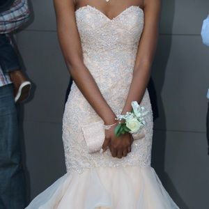 Champagne colored PROM DRESS